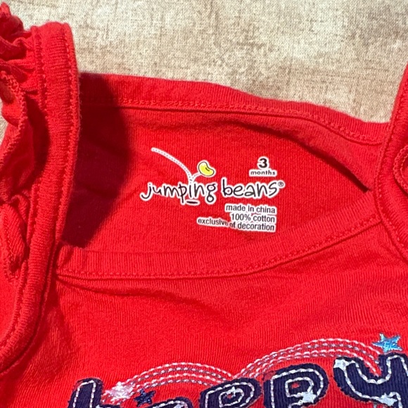 Jumping Beans Red Festive Bodysuit - Picture 2 of 2